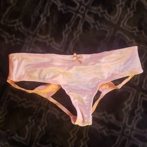 Victoria's Secret cut out, open back, bow, panties